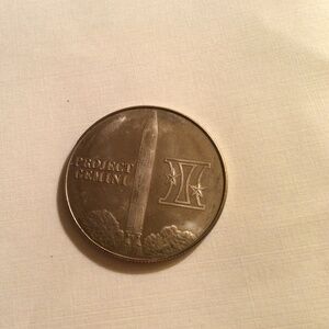 1966 NASA Project Gemini VIII Mission Coin March 16  1966